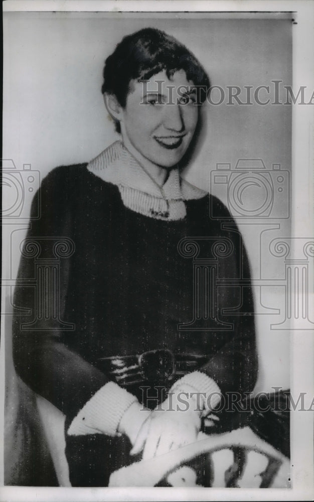 1958 Press Photo Miroslava Nachodska seeks political asylum in the United States - Historic Images