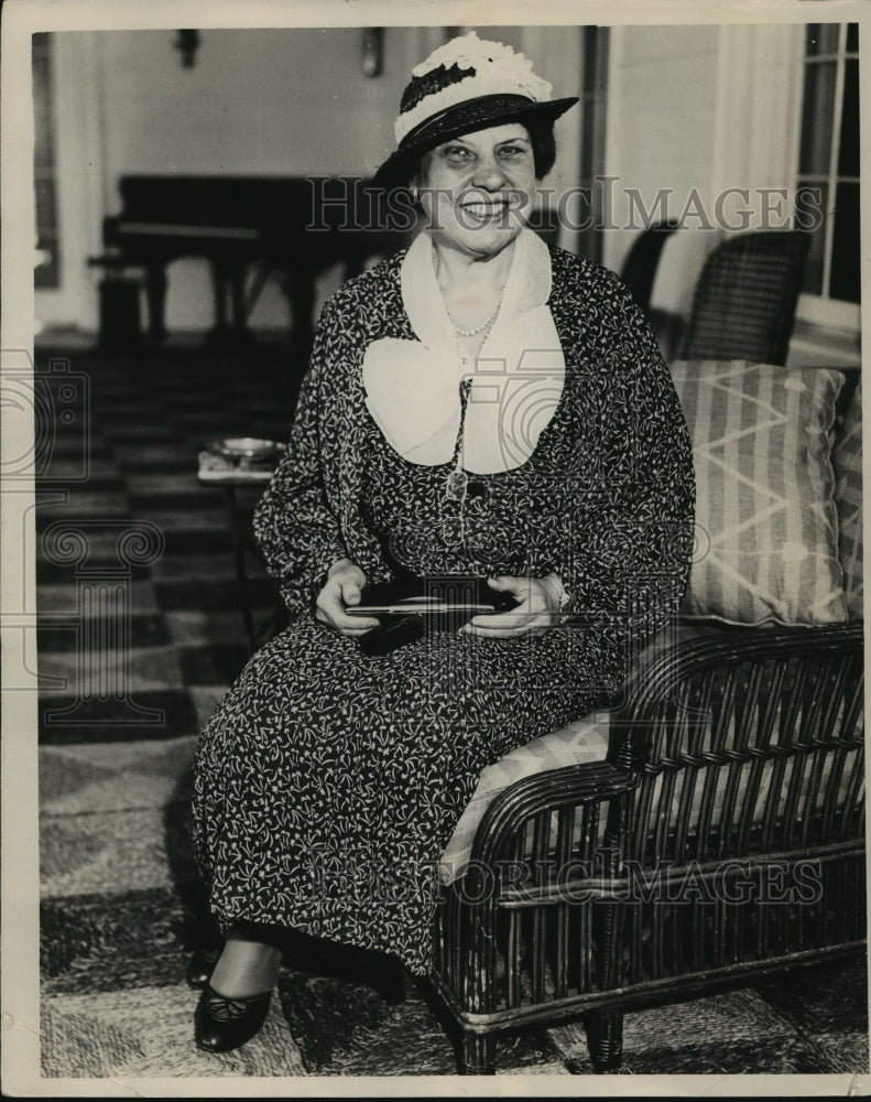 1934 Press Photo Mrs. Walter Dake, Milwaukee Society, Wisconsin - mja81237 - Historic Images