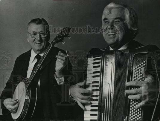 1978 Press Photo Doc Perko and Louis Bashell get together to play music-Historic Images