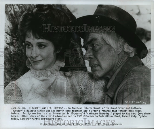 1976 Elizabeth Ashley and Lee Marvin "The Great Scout" and Cathouse-Historic Images