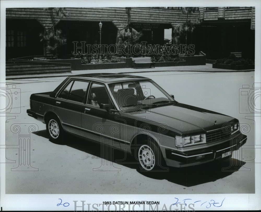 1983 Press Photo Japanese made Datsun Maxima Sedan - Historic Images