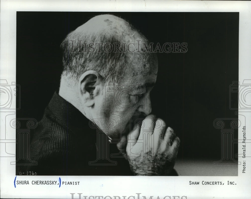 1991 Press Photo Pianist Shura Cherassky - Historic Images