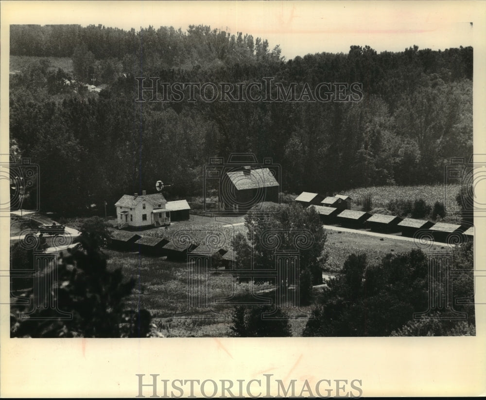 Press Photo The View from Atop a hill of the Stonefield Museum - mja81968 - Historic Images