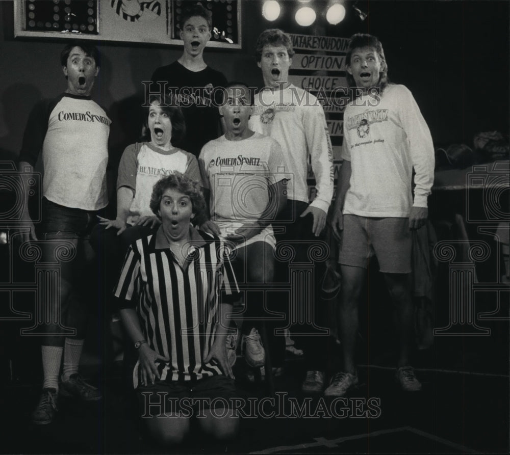 1988 Press Photo ComedySportz group- Historic Images