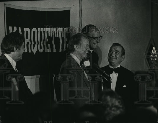 1979 Press Photo President Jimmy Carter visits Milwaukee, Wisconsin at the PAC-Historic Images
