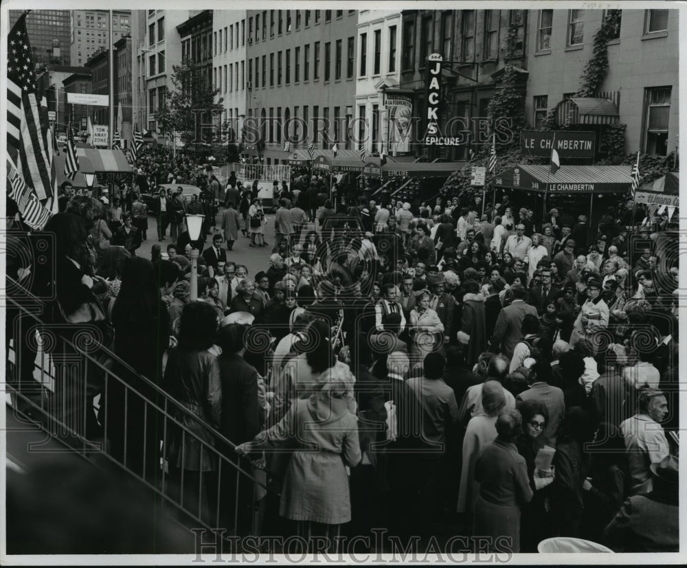 1973 Press Photo New York City&#39;s, restaurant row - Historic Images