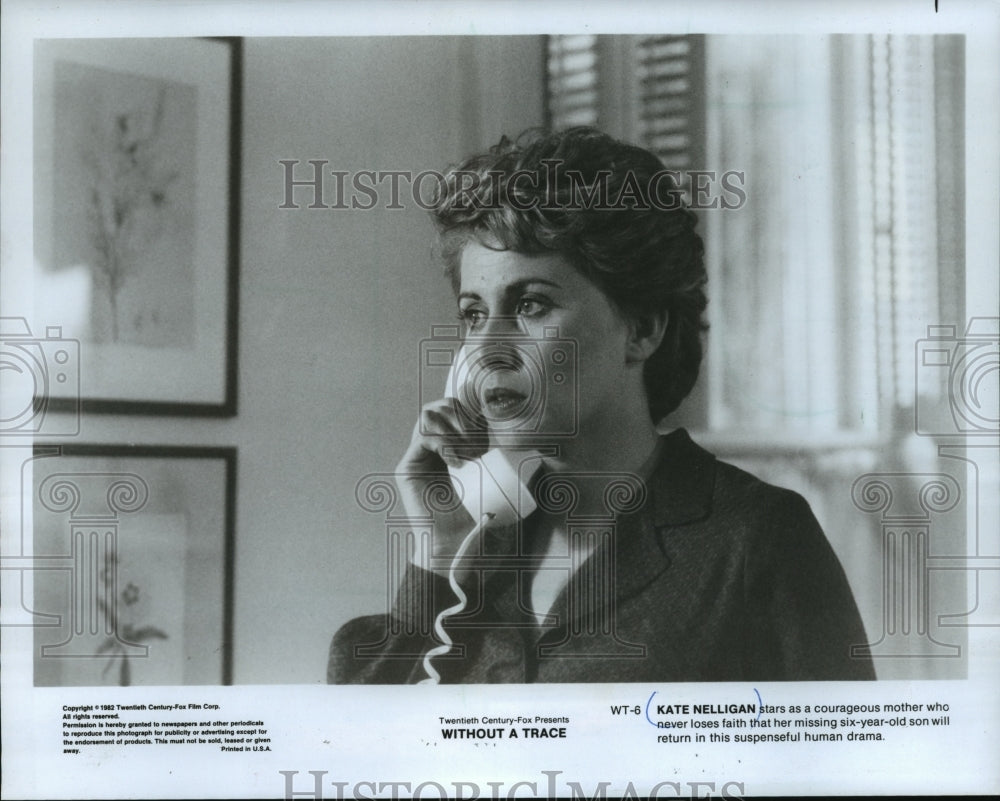 1983 Press Photo Kate Nelligan Acting as Courageous Mother in &quot;Without a Trace&quot;-Historic Images