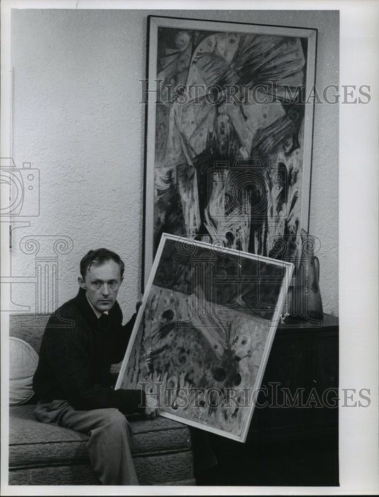 1960 Press Photo John Colt, Milwaukee artist - mja82967- Historic Images