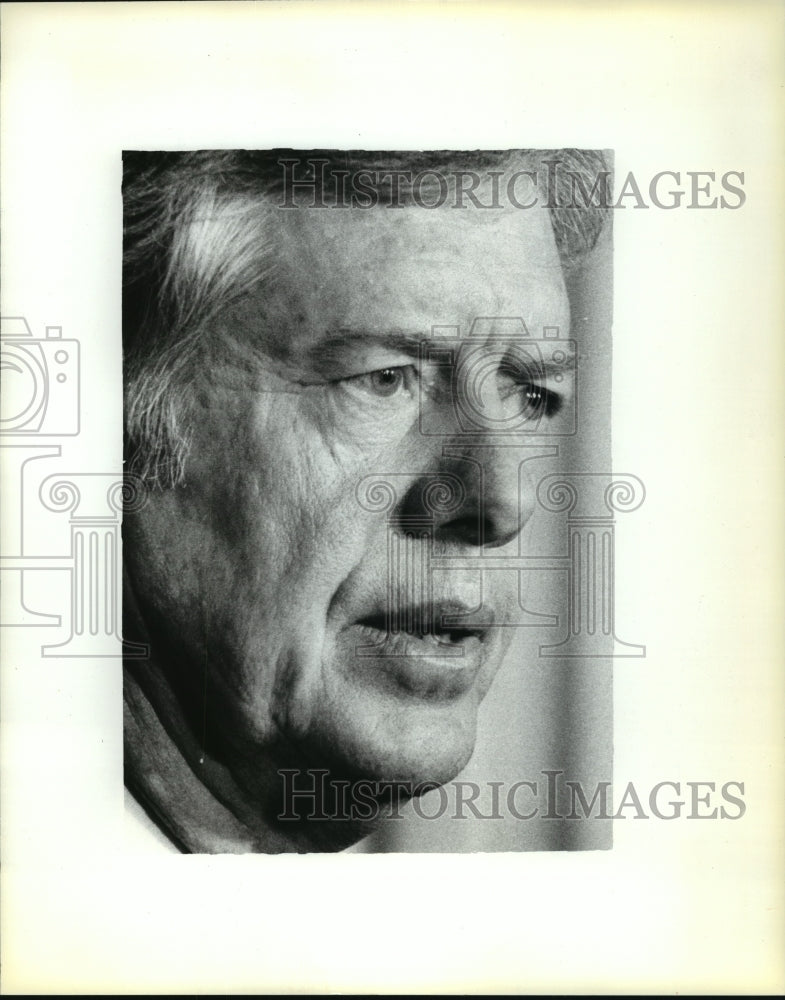 1980 Press Photo President Jimmy Carter Breaks Diplomatic Relations With Iran - Historic Images