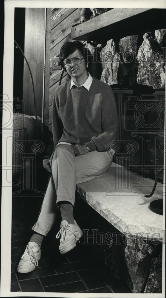 1990 Press Photo Diane Doers After Being Diagnosed With Breast Cancer - Historic Images