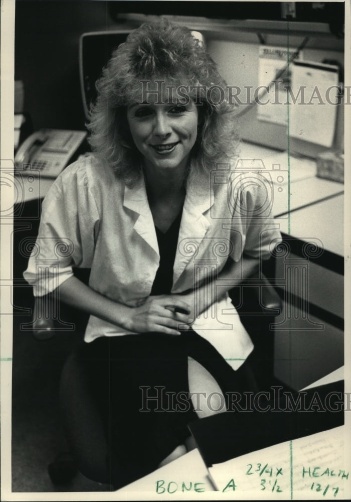 1987 Press Photo Penny Wegner, 24, bone transplant patient - mja83092 - Historic Images