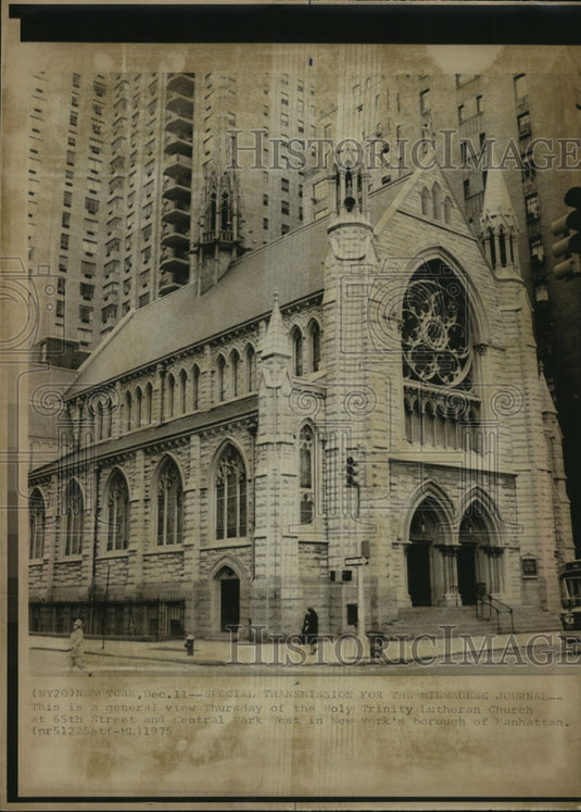 1975 Press Photo New York City's Holy Trinity Lutheran Church - mja83324 - Historic Images