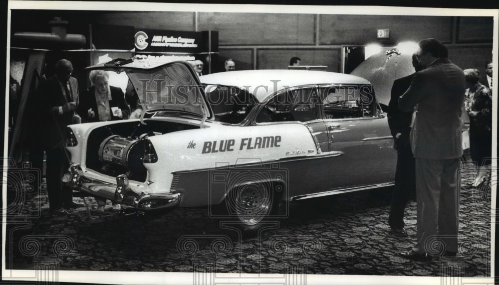 1993 Blue Flame Natural Gas Car At WICOR Meeting At Italian Center - Historic Images