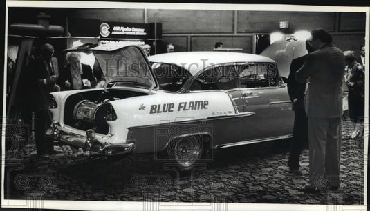 1993 Blue Flame Natural Gas Car At WICOR Meeting At Italian Center - Historic Images