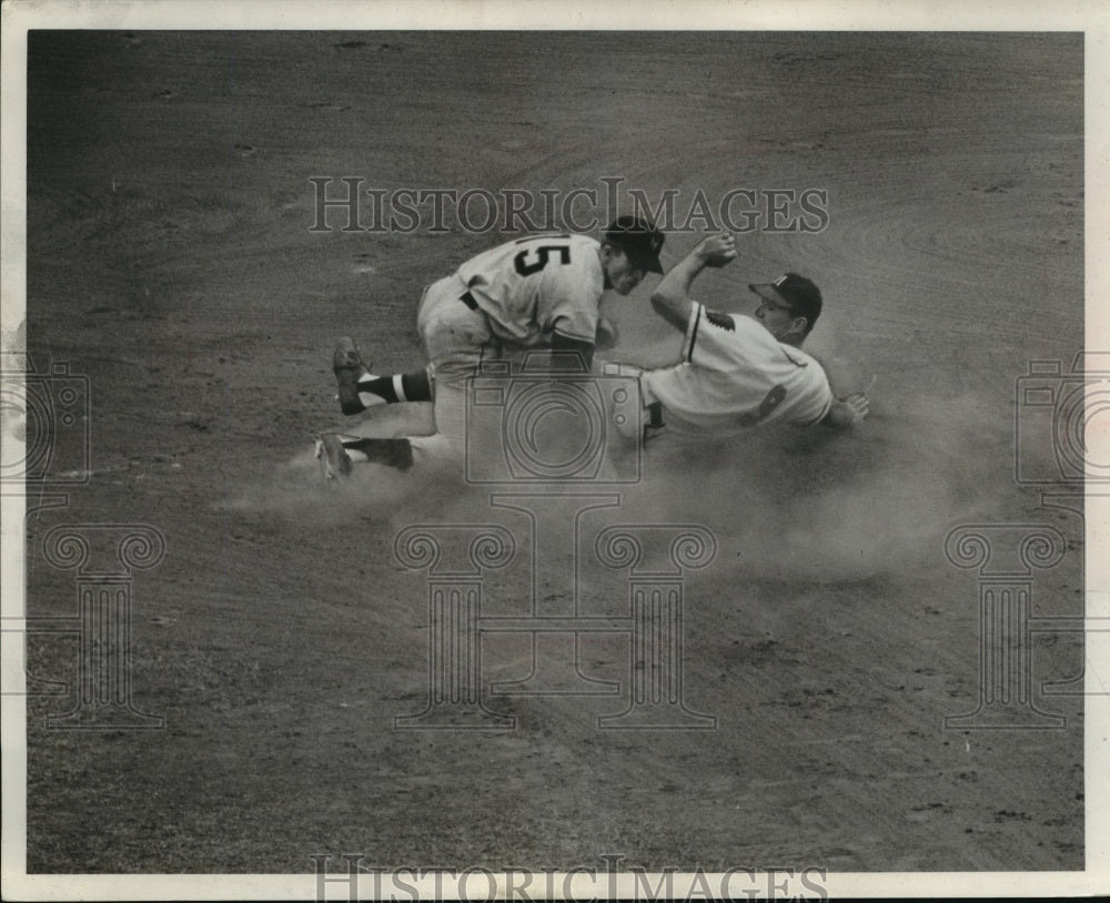 1954 Press Photo Milwaukee Braves Baseball Game - mja83891 - Historic Images