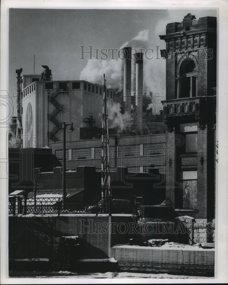 1960 Press Photo &quot;Industrial Facade&quot; Sunday Picture Journal Cover, Richard Bauer - Historic Images