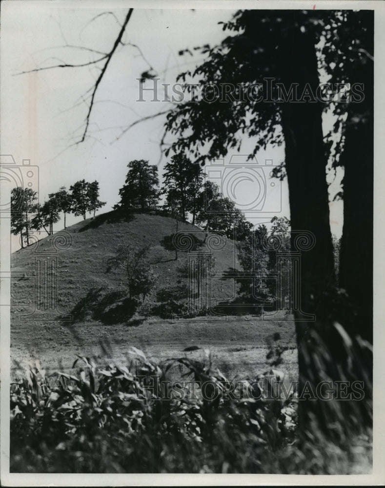 1971 Press Photo Glacial formations in Kettle Moraine State Forest, Wisconsin - Historic Images