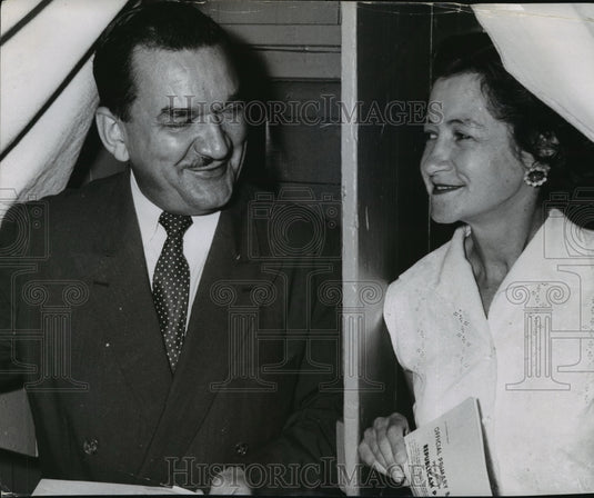 1957 Press Photo Wisconsin Representative Clement J. Zablocki with his Wife- Historic Images