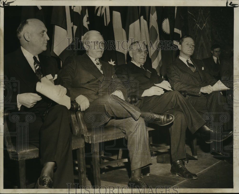 1948 Press Photo Speakers at the Madison Centennial program. - mja85394 - Historic Images