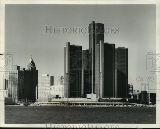1978 Press Photo Detroit, Michigan's central business district - mja85682 - Historic Images