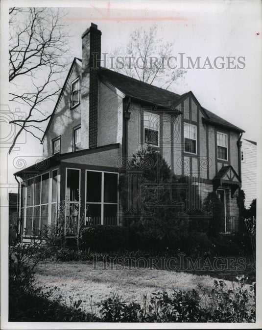 1963 Press Photo Clement Zablocki family home in Chevy Chase, Maryland.-Historic Images