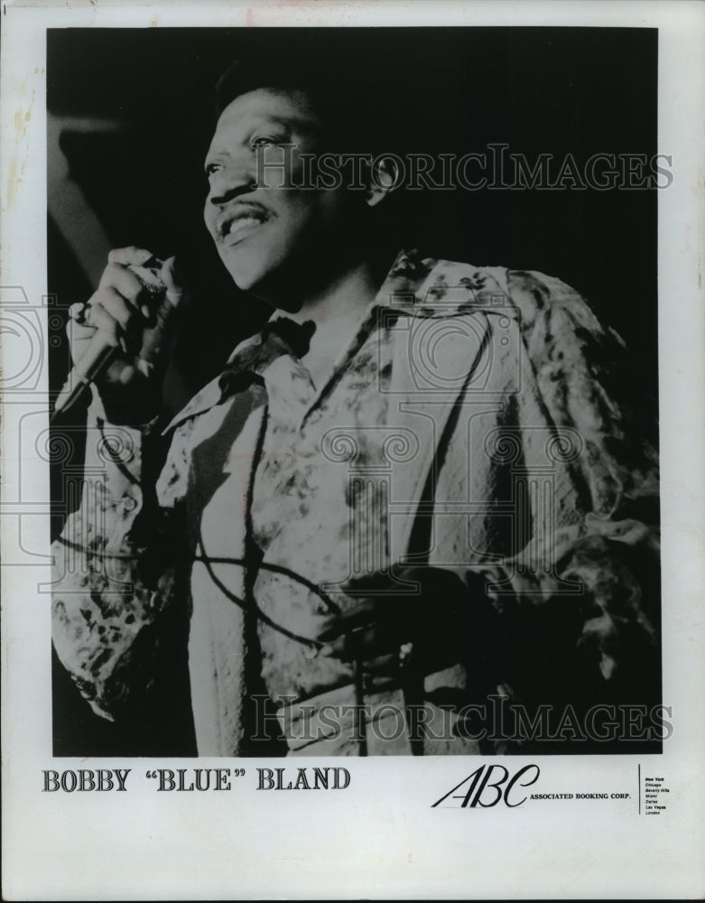 1975 Press Photo Bobby "Blue" Bland, Blues Singer - Historic Images