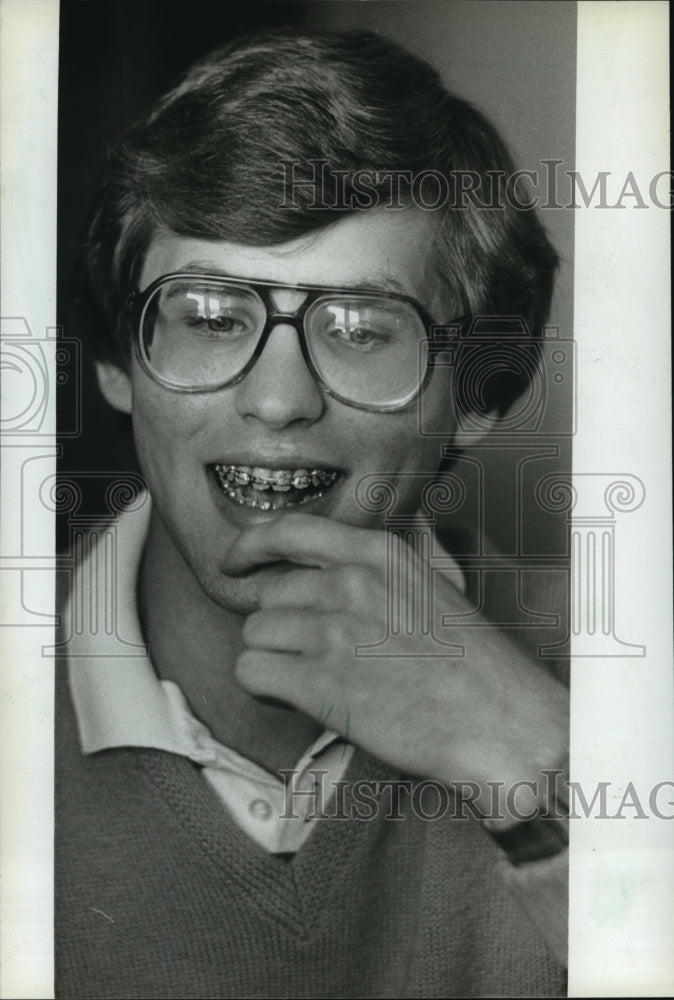1982 Press Photo Wisconsin&#39;s Mathematics Whiz, David Boduch. - mja86017 - Historic Images