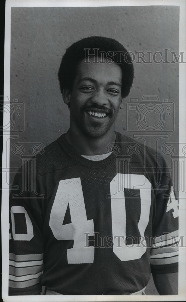 1976 Press Photo Willard Harell a Green Bay Packers Football Player - Historic Images