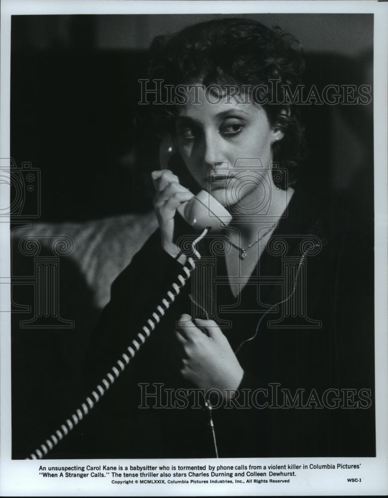 1979 Press Photo Carol Kane is the terrified babysitter in When a Stranger Calls - Historic Images