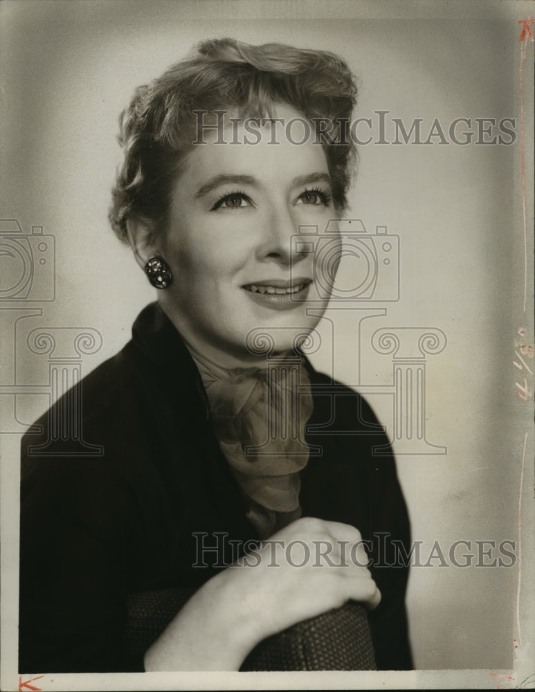 1957 Press Photo Terie Keane is &quot;The Second Mrs. Burton&quot; - Historic Images