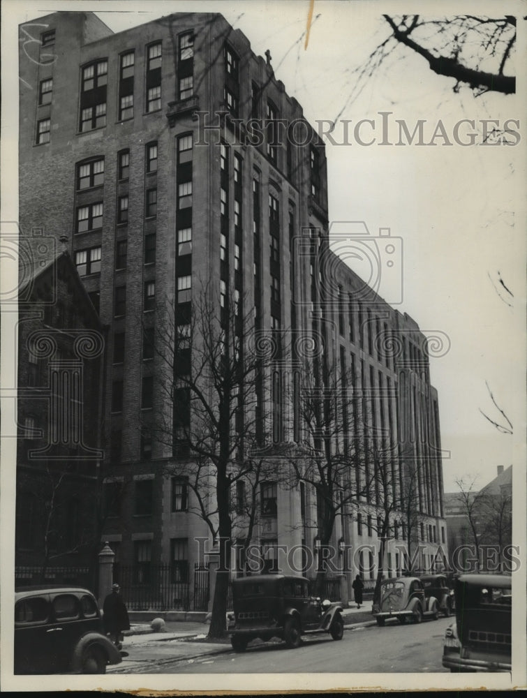 1937 Press Photo St. Elizabeth&#39;s Hospital Located in Chicago Illinois- Historic Images