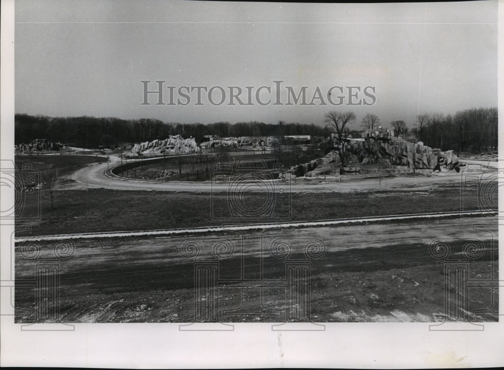 1963 Press Photo exterior of the Milwaukee Zoo - Historic Images