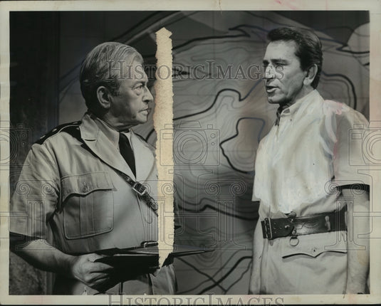 1962 Actor Richard Conte Clashes with Claude Rains in "The Outpost" - Historic Images
