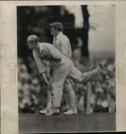 1953 Press Photo Prince Philip, in Charity match at Arundel castle, England. - Historic Images