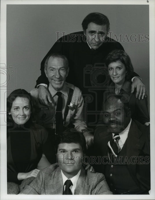 1977 group of actors playing in the comedy series "Sirota's Court"-Historic Images