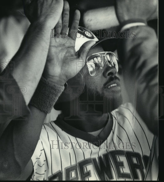 1985 Press Photo Cecil Cooper of Milwaukee Brewers Baseball - mja87537-Historic Images