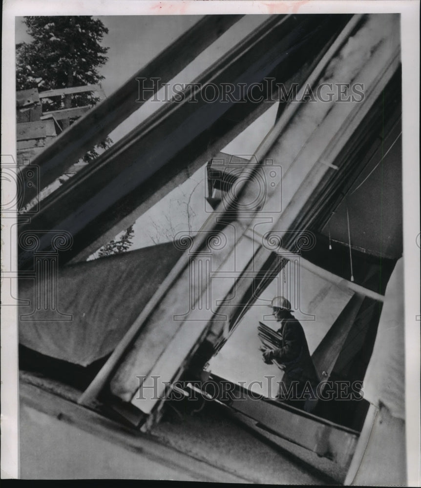 1964 Press Photo Earthquake Destroyed House in Turnagain, Anchorage, Alaska-Historic Images