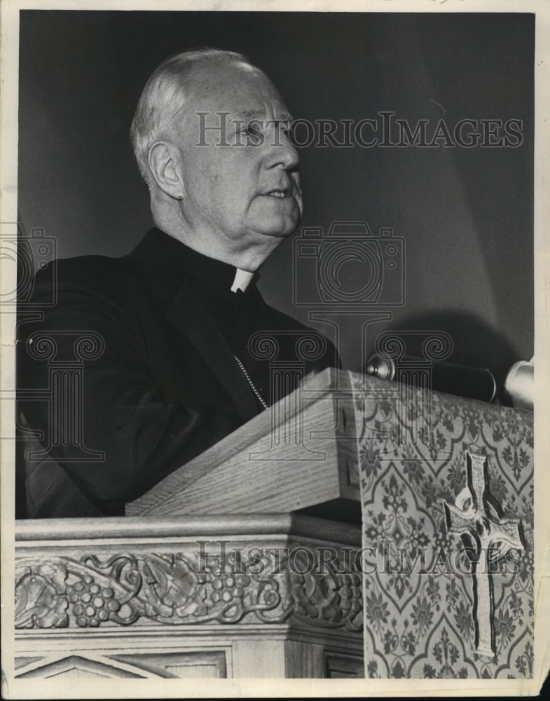 1966 Press Photo Archbishop William E. Cousins of Milwaukee. - mja88635 - Historic Images