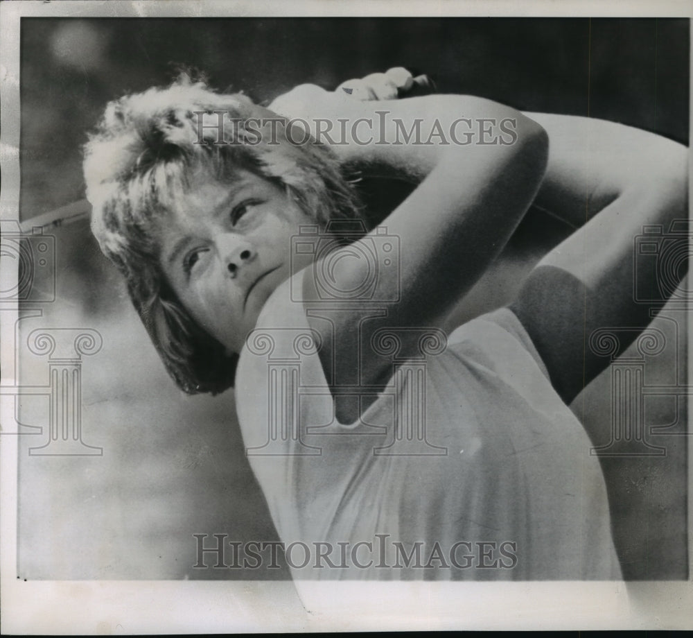 1963 Press Photo Peggy Conley of United States Amateur Golf Championship - Historic Images