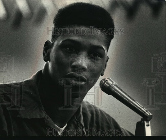 1990 Press Photo Michael Whitaker Gets Maximum Sentence for Murder - mja88874 - Historic Images