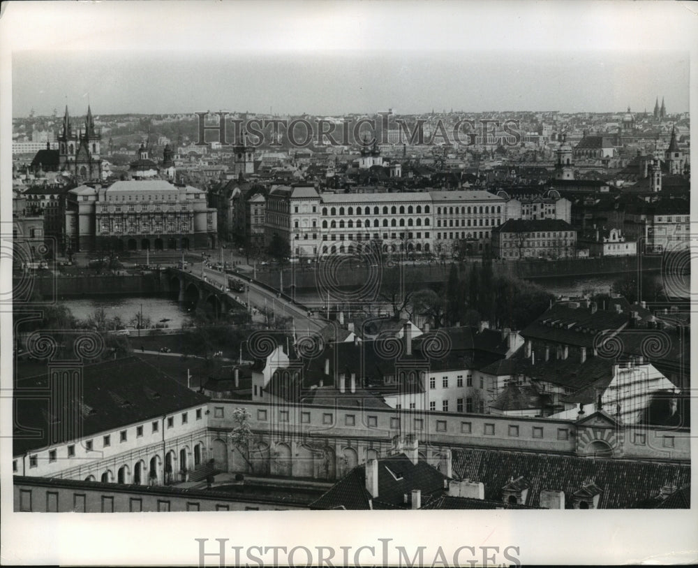 1969 Press Photo Prague Czechoslovakia Seen from Hradcany Castle - Historic Images