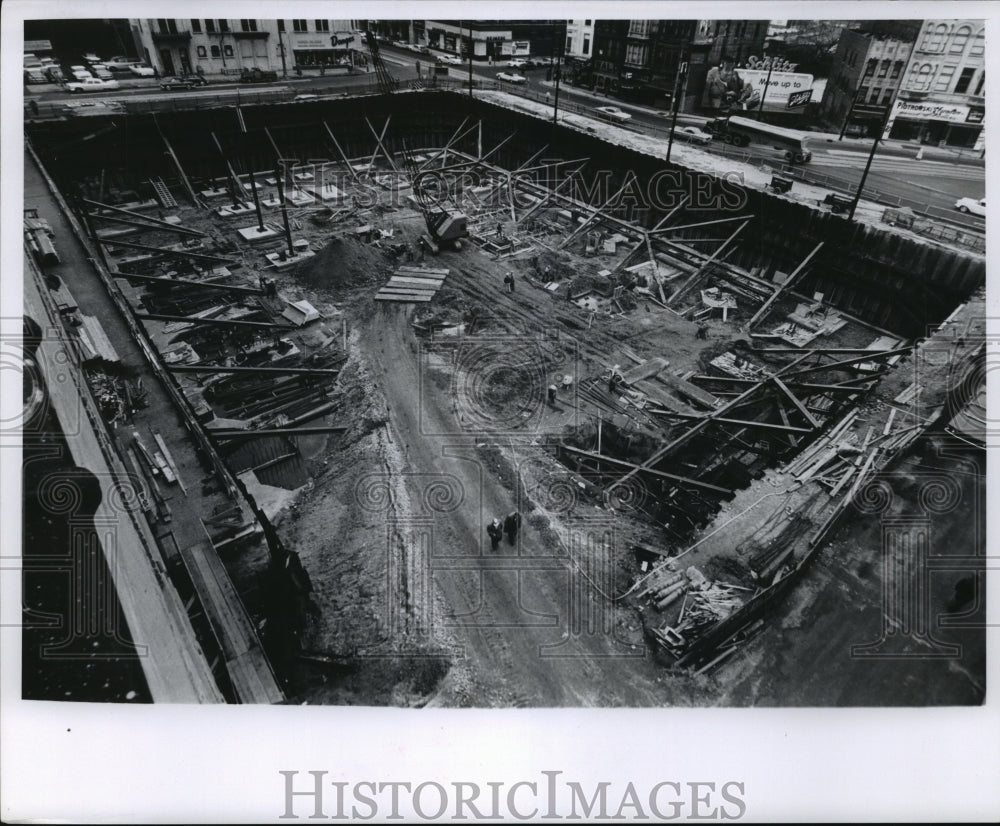 1960 Press Photo Milwaukee Journal Building Construction Project - Historic Images