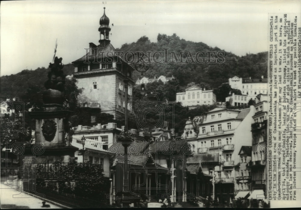 1938 Press Photo Czech city - mja89857 - Historic Images