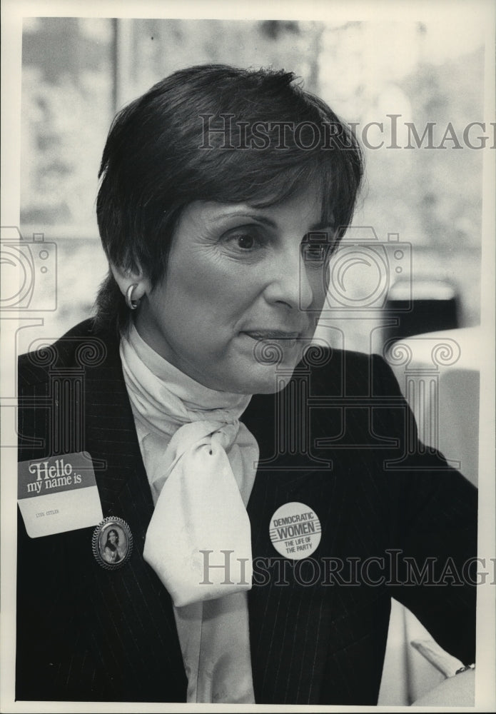 1984 Press Photo Democratic National Committee Vice Chairwoman Lynn Cutler - Historic Images