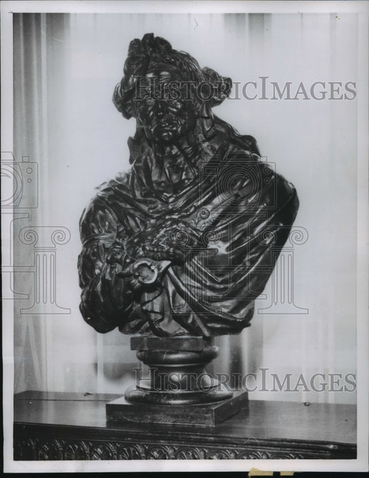 1956 Press Photo "The Thread of Life" Michelangelo's art Greek goddess Atropos - Historic Images