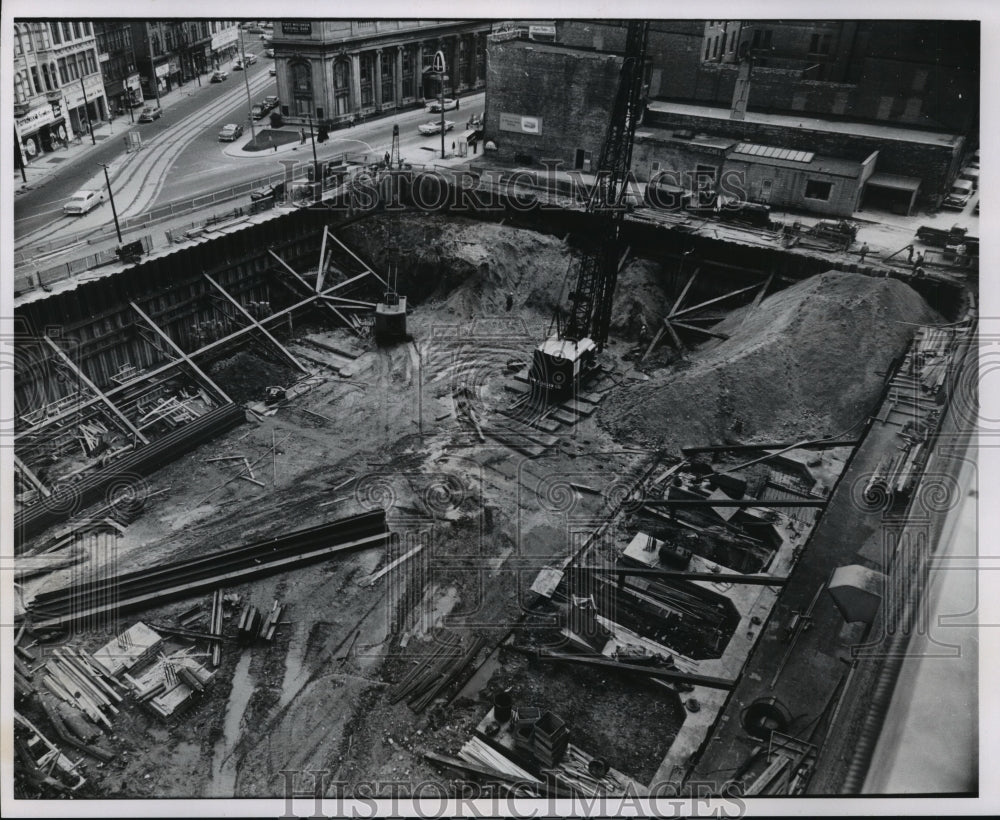 1960 Press Photo Milwaukee Journal building construction, Wisconsin - mja90848-Historic Images