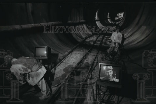 1993 Press Photo Milwaukee Public Museum's Depiction of Deep Tunnel Project - Historic Images