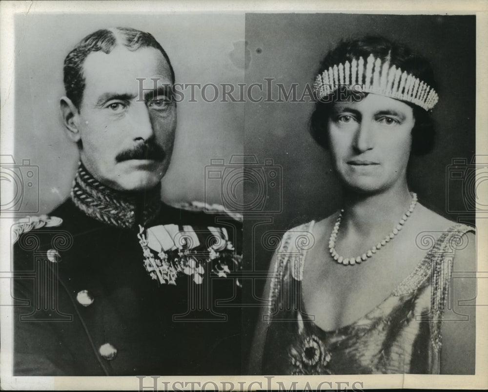 1943 Press Photo King Christian and Queen Louisa of Denmark. - mja90966- Historic Images