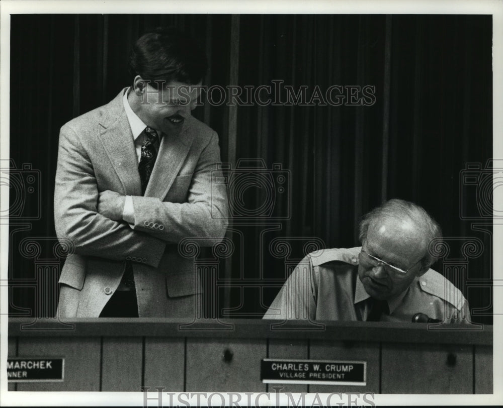 1991 Press Photo Charles W. Crump, German Town Village President - mja91286 - Historic Images