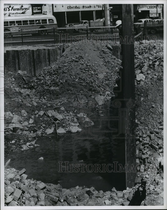 1960 Press Photo construction on new addition of Milwaukee Journal building - Historic Images